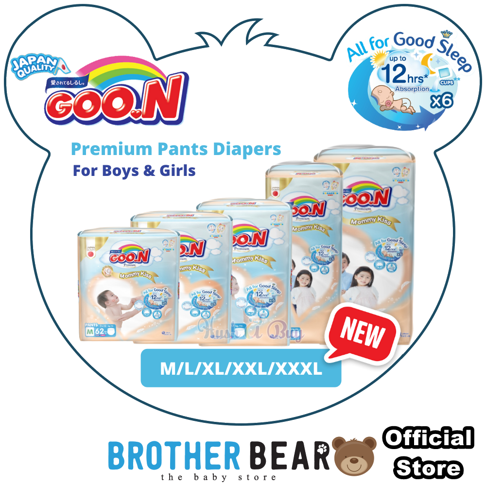 【NEW】Goo.N Goon Premium Pants Diapers for Boy & Girl - M/L/XL/XXL/XXXL ...